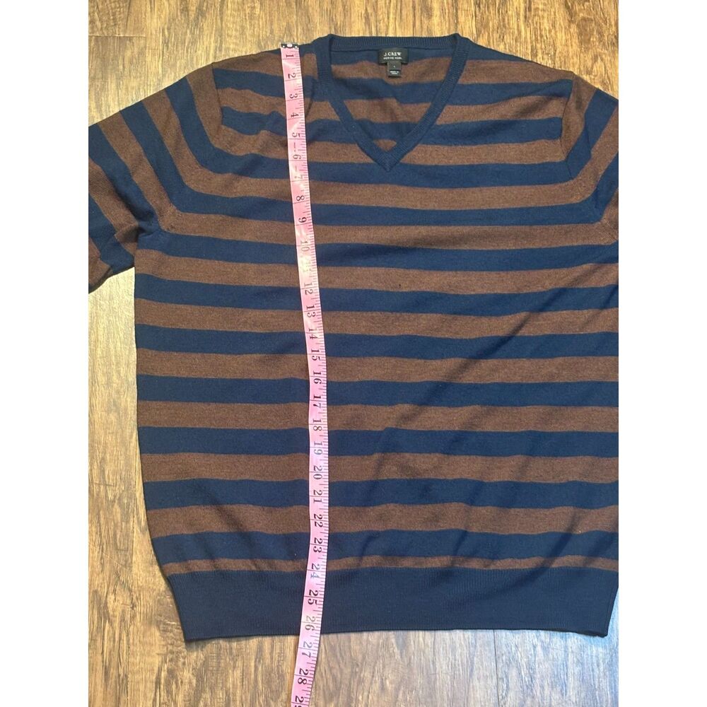 j‎ crew merino wool sweater v neck preppy dark academia old money quiet luxury L - Picture 2 of 9